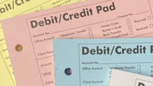 Credit Debit Pads Close Up