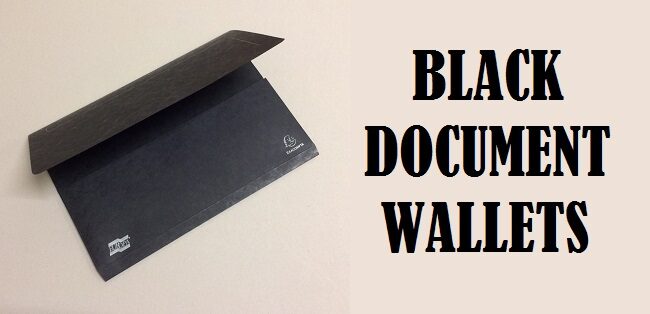 Black Document Wallets