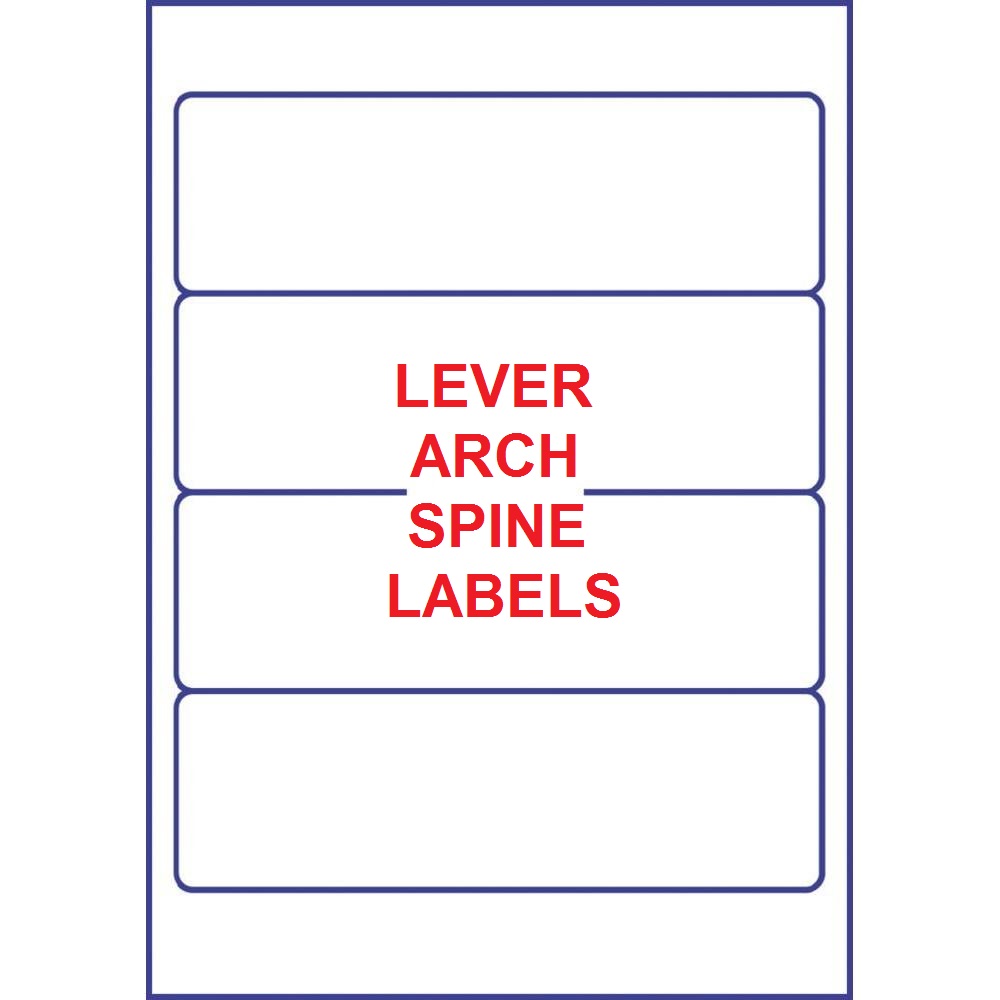 Lever Arch File Spine Labels, No1 for Quality Filing ...
