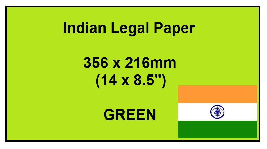 Indian Legal Paper Green Legal Papers Size American Legal Paper