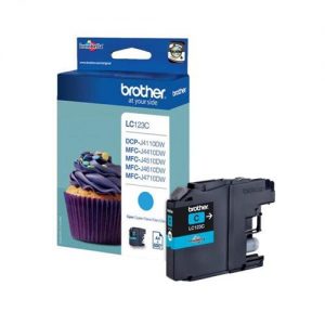 Brother Inkjet Cartridge Page Life 600pp Cyan Ref LC123C | 103481