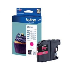 Brother Inkjet Cartridge Page Life 600pp Magenta Ref LC123M | 103482