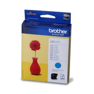 Brother Inkjet Cartridge Page Life 300pp Cyan Ref LC121C | 107919