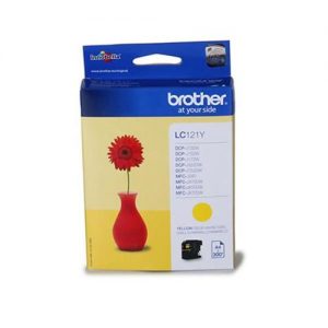 Brother Inkjet Cartridge Page Life 300pp Yellow Ref LC121Y | 107921