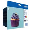 Brother Inkjet Cartridge Value Pack Page Life 600pp Black/Cyan/Magenta/Yellow Ref LC123VALBPX [Pack 4] | 123907