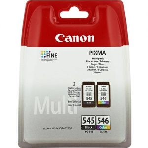 Canon PG545 & CL546 Inkjet Cartridge Page Life 180pp Black & Colour Ref 8287B005 [Pack 2] | 124004
