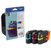 Brother Inkjet Cartridge Rainbow Pack Page Life 600pp Cyan/Magenta/Yellow Ref LC123RBWBP [Pack 3] | 132777