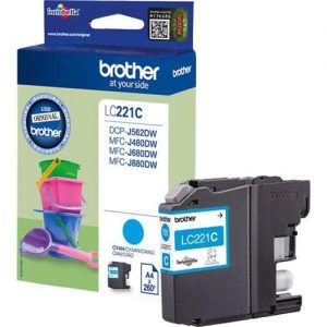 Brother LC221C Inkjet Cartridge Cyan Ref LC221C | 132906