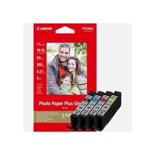 Canon CLI-581XL Inkjet Cartridge Page Life 515pp x 3 B/C/M/Y 312pp Photo Value Pack Ref 2052C004 [Pack 4] | 160659