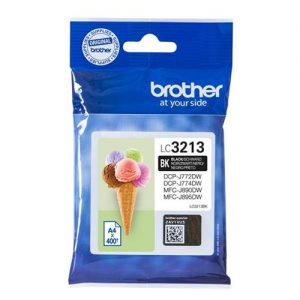 Brother LC3213BK Inkjet Cartridge Page Life 400pp Black Ref LC3213BK | 163038