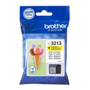 Brother LC3213Y Inkjet Cartridge Page Life 400pp Yellow Ref LC3213Y | 166690
