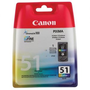 Canon CL-51 Inkjet Cartridge Page Life 545pp Colour Ref 0618B001 | 208605