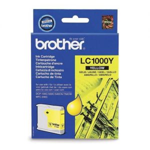 Brother Inkjet Cartridge Page Life 400pp Yellow Ref LC1000Y | 346726