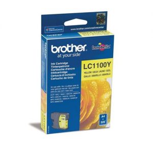 Brother Inkjet Cartridge Page Life 325pp Yellow Ref LC1100Y | 843682