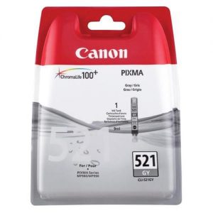 Canon CLI-521GY Inkjet Cartridge Page Life 1395pp Grey Ref 2937B001AA | 875070