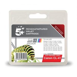 5 Star Office Remanufactured Inkjet Cartridge Page Life 308pp Colour [Canon CL-41 Alternative] | 926095