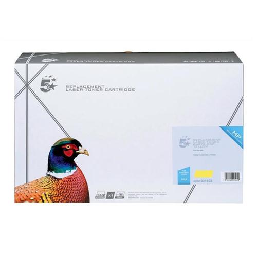 5 Star Office Remanufactured Laser Toner Cartridge 7500pp Yellow [HP No. 642A CB402A Alternative] | 931693