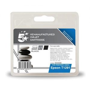 5 Star Office Remanufactured Inkjet Cartridge Black [Epson T12914011 Alternative] | 933686
