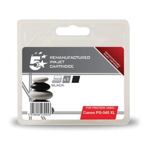 5 Star Office Remanufactured Inkjet Cartridge [Canon PG-545XL Alternative] Black | 938384