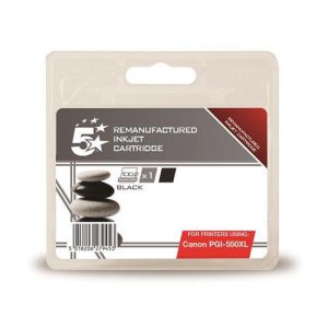 5 Star Office Remanufactured Inkjet Cartridge [Canon PGI-550 XL Alternative] Black | 938407