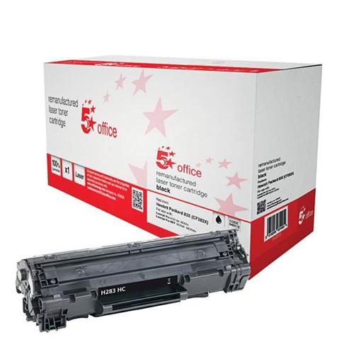 5 Star Office Remanufactured Laser Toner Cartridge 2200pp Black [HP No.83X CF283X HY Alternative] | 940518