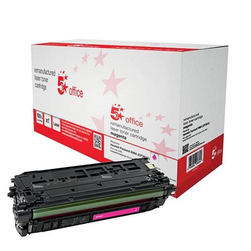 5 Star Office Remanufactured Laser Toner Cartridge 5000pp Magenta [HP No. 508A CF363A Alternative] | 940623