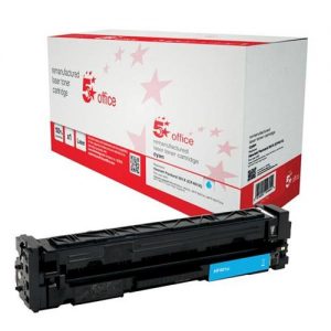 5 Star Office Remanufactured Laser Toner Cartridge Page Life 2800pp Cyan [HP 201X CF401X Alternative] | 940746