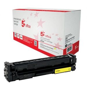 5 Star Office Remanufactured Laser Toner Cartridge Page Life 2300pp Yellow [HP 201X CF402X Alternative] | 940754