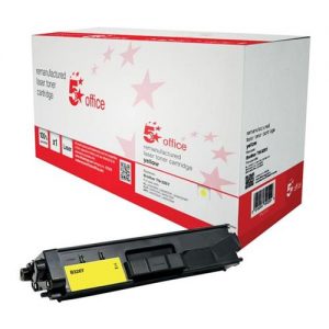 5 Star Office Remanufactured Laser Toner Cartridge Page Life 3500pp Yellow [Brother TN326Y Alternative] | 942283