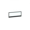 Straight glazed desktop screen 1000mm x 380mm - polar white with black aluminium frame 2 Straight glazed desktop screen 1000mm x 380mm - polar white with black aluminium frame |
