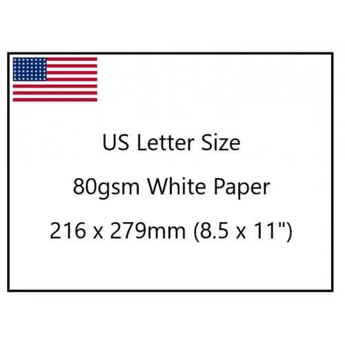 US Letter Paper Size, Quality American Paper in the UK