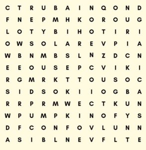 Wordsearch for October 2026